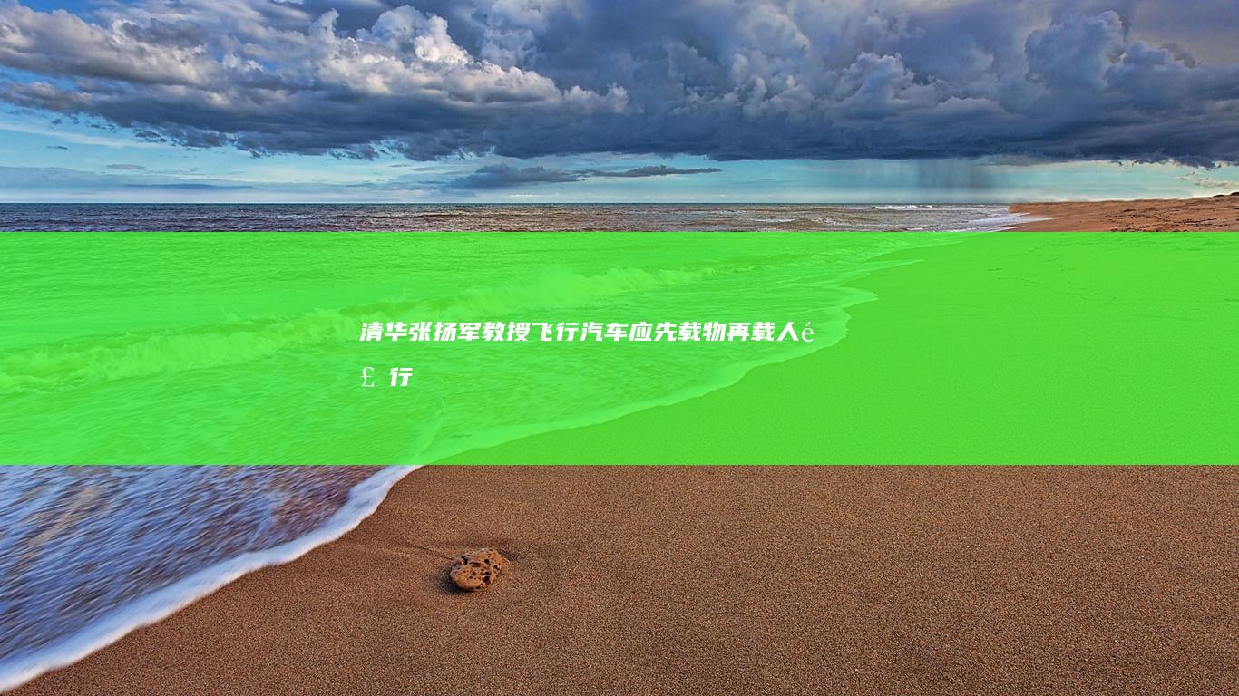 清華張揚軍教授：飛行汽車應先載物再載人|飛行器|智能駕駛|飛機|電動汽車